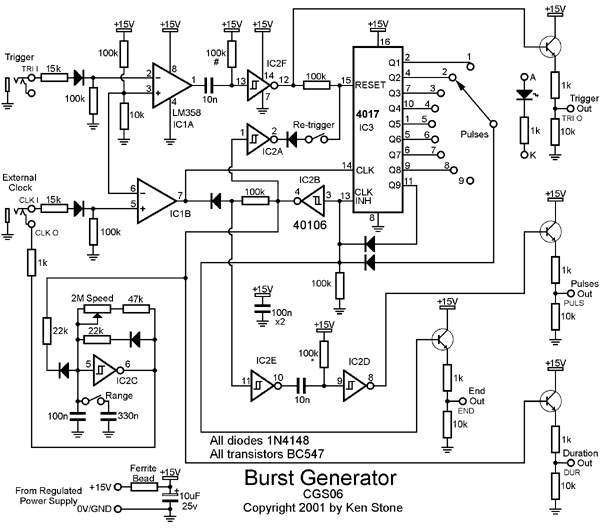 Burst Generator schematic